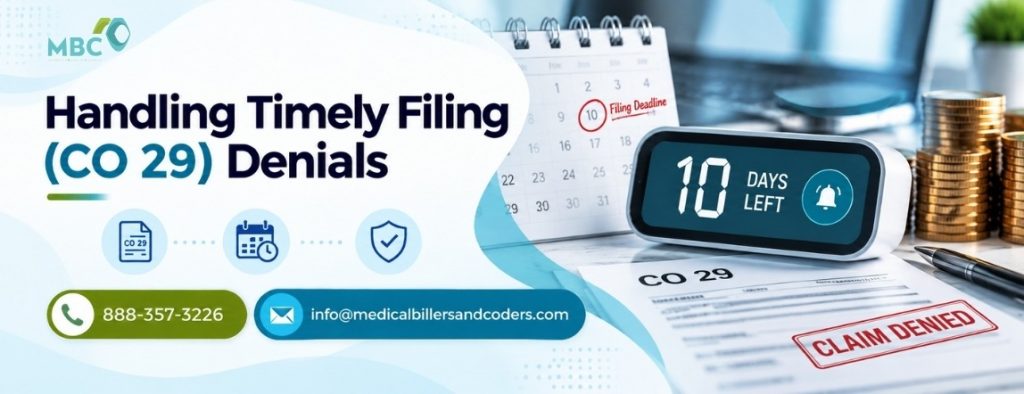 Handling Timely Filing (CO 29) Denials