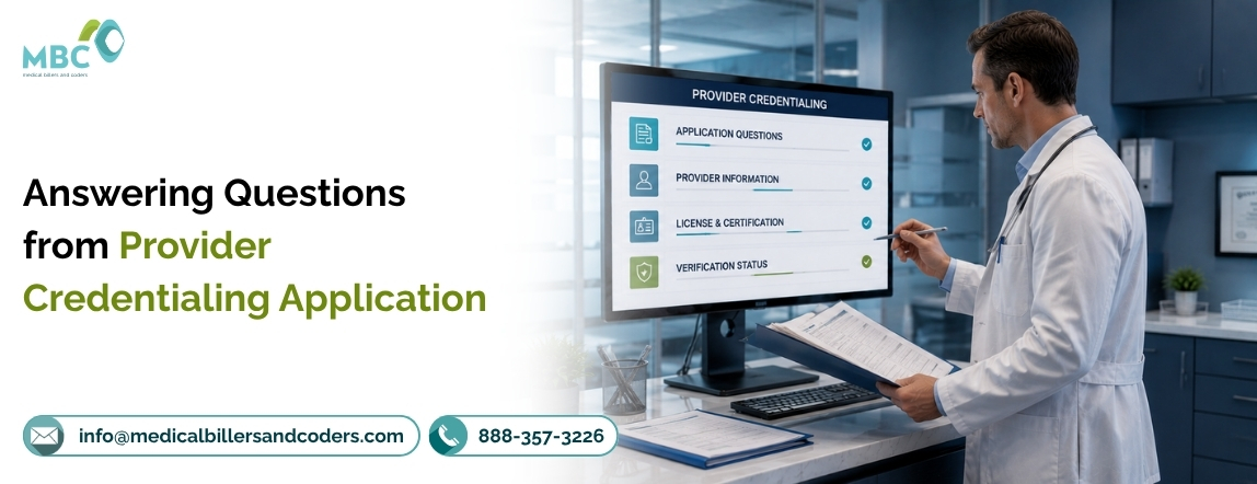 Answering Questions from Provider Credentialing Application