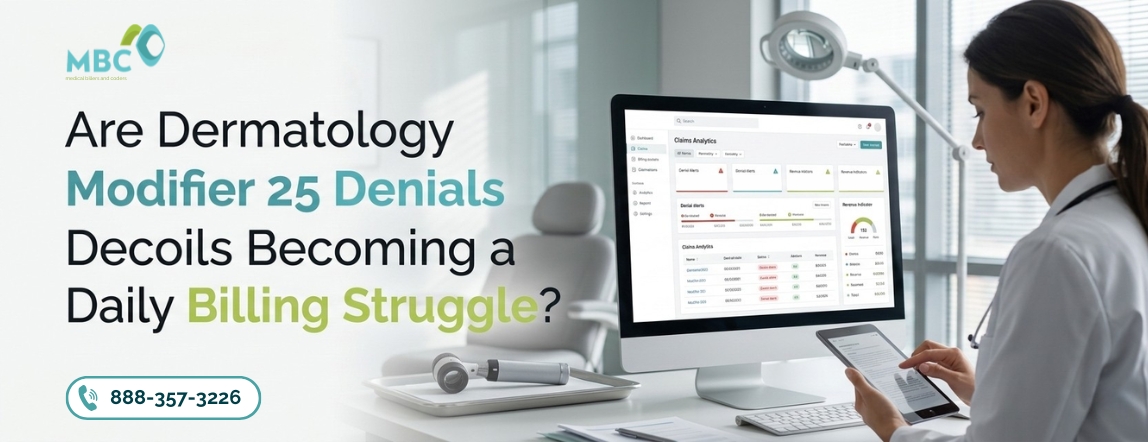 Are Dermatology Modifier 25 Denials Becoming a Daily Billing Struggle