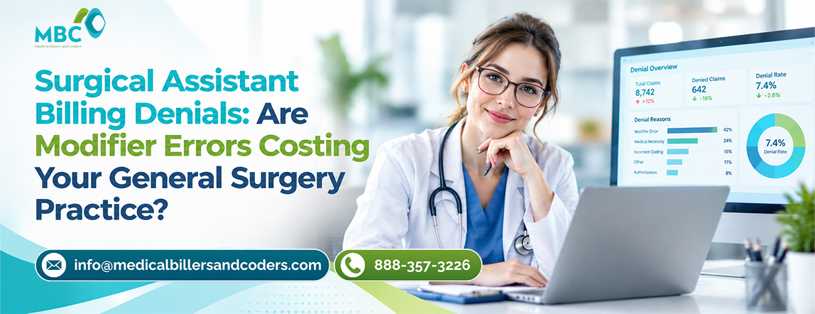 Surgical Assistant Billing Denials Are Modifier Errors Costing Your General Surgery Practice