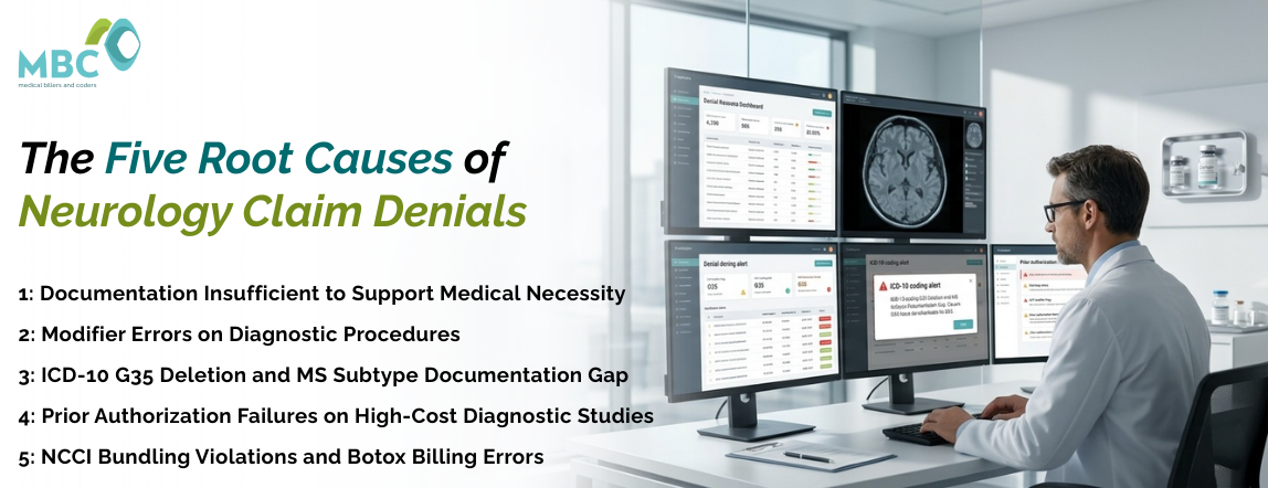 The Five Root Causes of Neurology Claim Denials