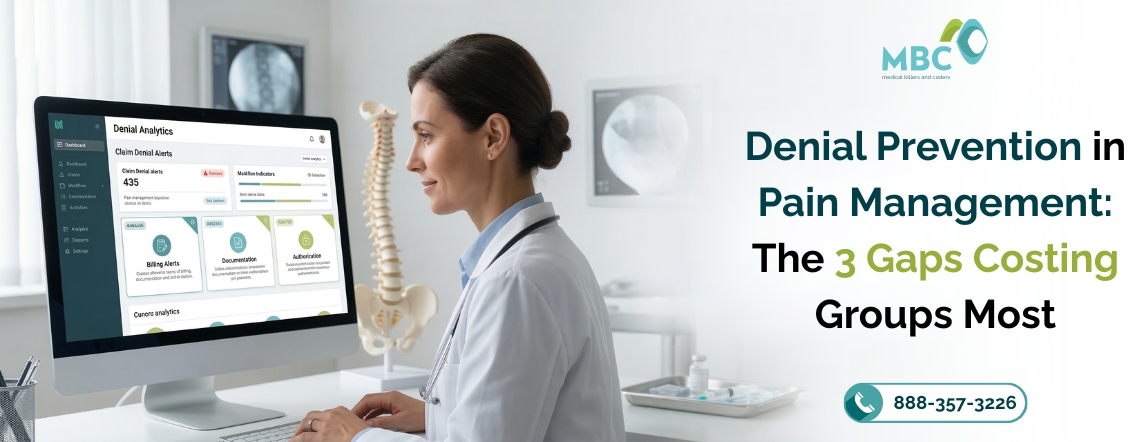 Denial Prevention in Pain Management: The 3 Gaps Costing Groups Most