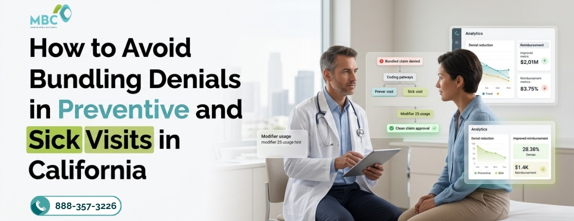 How to Avoid Bundling Denials in Preventive and Sick Visits in California
