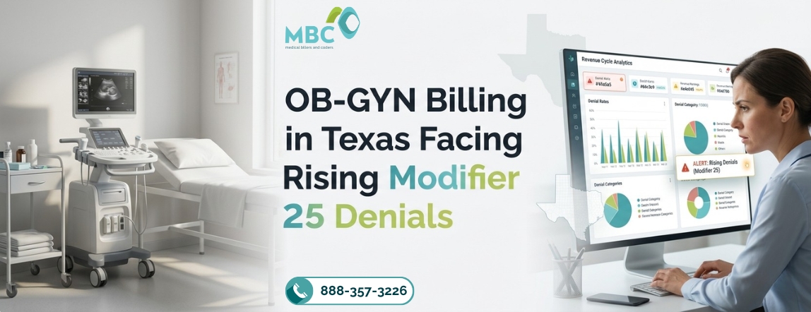 OB-GYN Billing in Texas Facing Rising Modifier 25 Denials