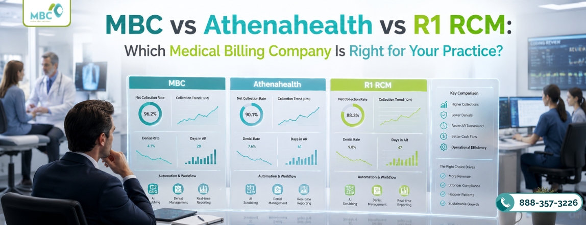 MBC vs Athenahealth vs R1 RCM: Which Medical Billing Company Is Right for Your Practice?