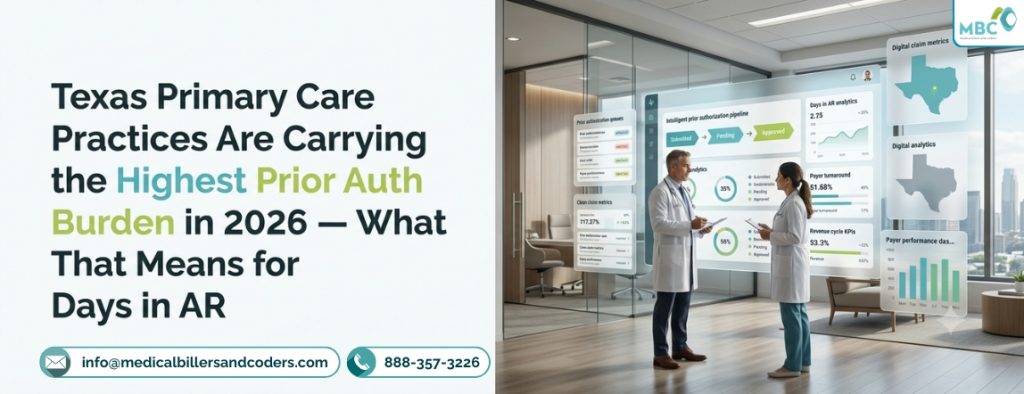 Texas Primary Care Practices Are Carrying the Highest Prior Auth Burden in 2026 — What That Means for Days in AR