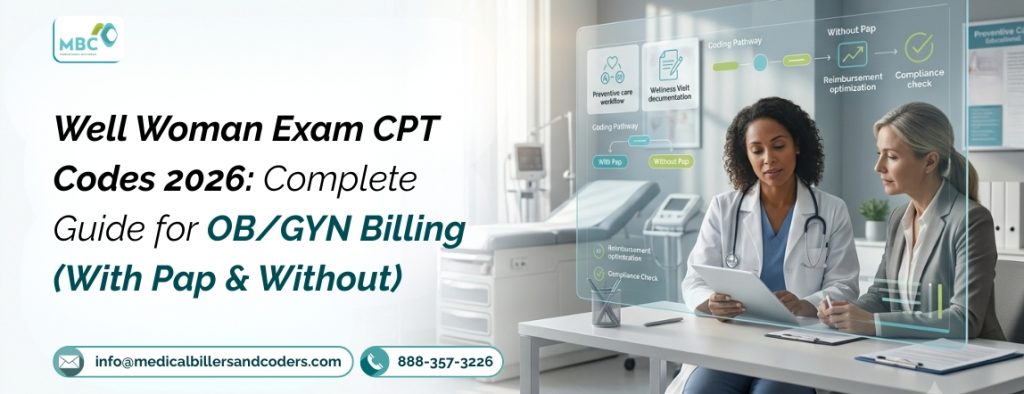 Well Woman Exam CPT Codes 2026: Complete Guide for OBGYN Billing (With Pap & Without)