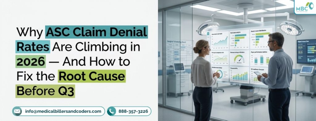 Why ASC Claim Denial Rates Are Climbing in 2026 — And How to Fix the Root Cause Before Q3
