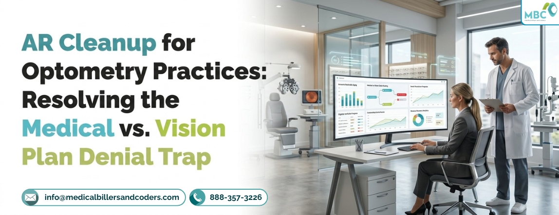 AR Cleanup for Optometry Practices: Resolving the Medical vs. Vision Plan Denial Trap