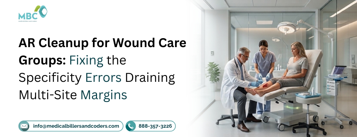 AR Cleanup for Wound Care Groups: Fixing the Specificity Errors Draining Multi-Site Margins