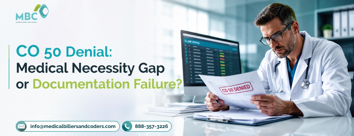 CO 50 Denial: Medical Necessity Gap or Documentation Failure?