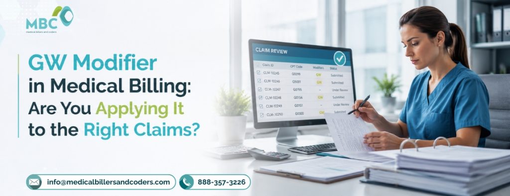GW Modifier in Medical Billing: Are You Applying It to the Right Claims?