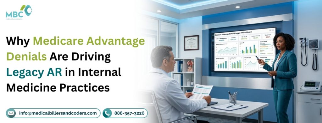 Why Medicare Advantage Denials Are Driving Legacy AR in Internal Medicine Practices
