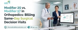 Modifier 25 vs Modifier 57 in Orthopedics: Billing Same-Day Surgical Decision Visits