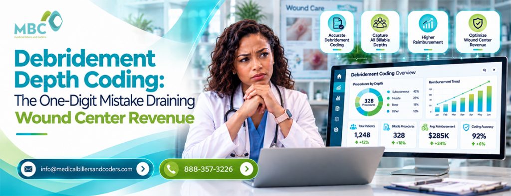 Debridement Depth Coding: The One-Digit Mistake Draining Wound Center Revenue