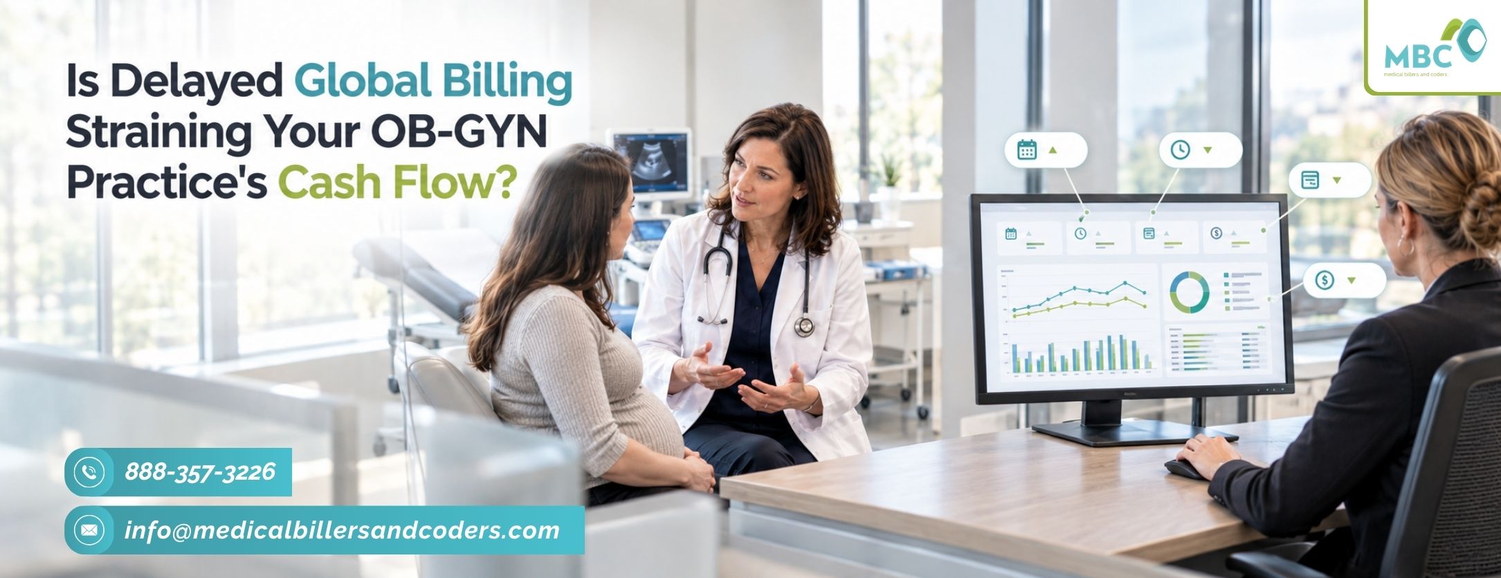 OB-GYN global billing delays straining practice cash flow